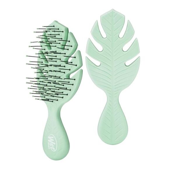 Wet Brush Go Green Mini Detangler, Green - Detangling Travel Hair Brush - Picture 1 of 14